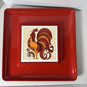 Vintage Fujimiyaki Trivet Cheese Tray Lacquered Serving Tray Cheese & Crackers
